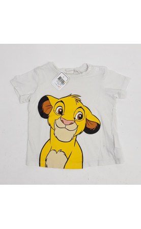 T-shirt blanc avec simba