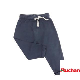 Pantalon fluide bleu marine lacet gris