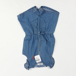 combi-short jean motif palmier