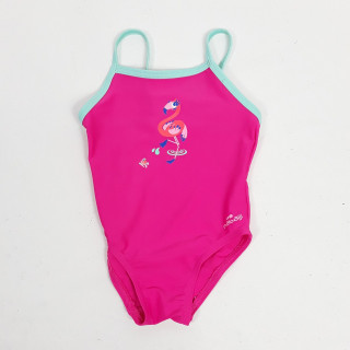 Maillot de bain rose imprimé flamant rose