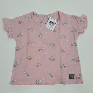 T-shirt MC rose motif fleur