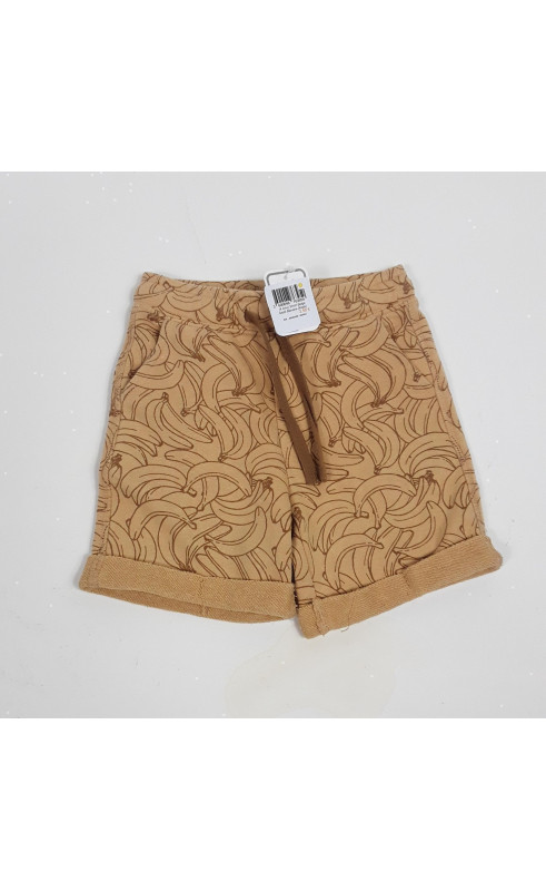 Short beige motif banane