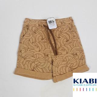 Short beige motif banane