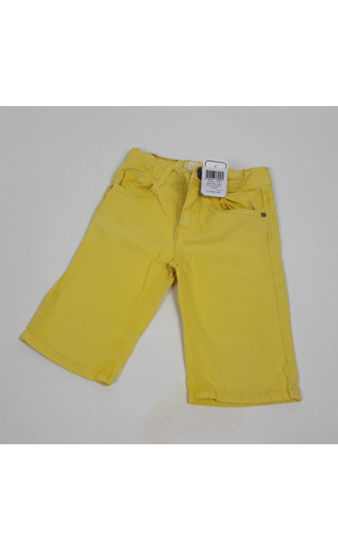 bermuda en jeans jaune