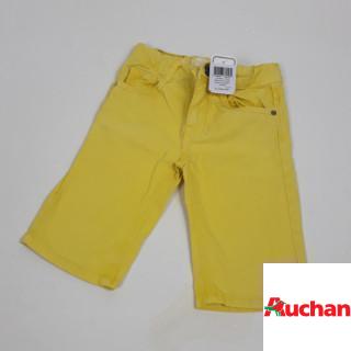 bermuda en jeans jaune