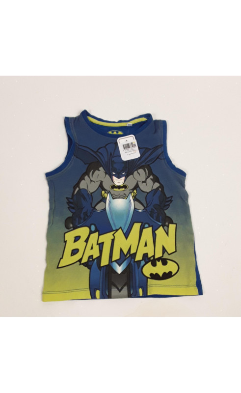 Débardeur bleu imprimé batman