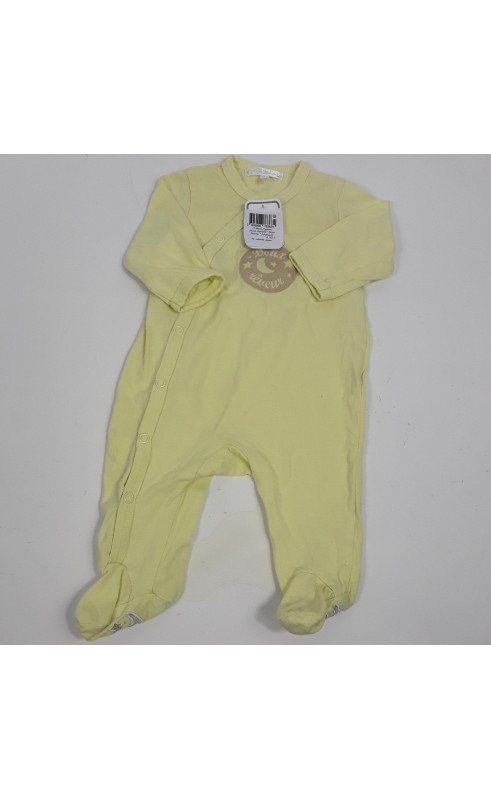 Pyjama jaune imprimé " doux reveur "