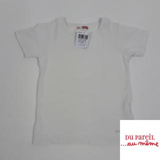 T-shirt MC blanc " dpam " en bas
