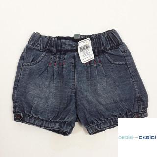 Short en jean ceinture élastique réglable