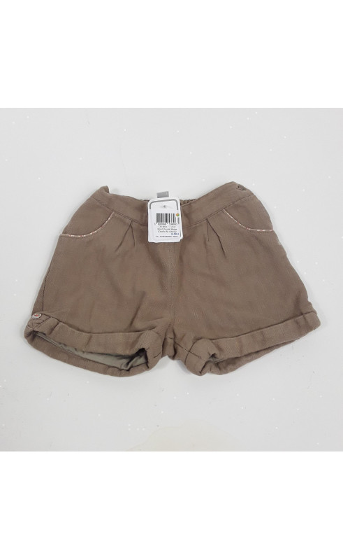 short doublé beige