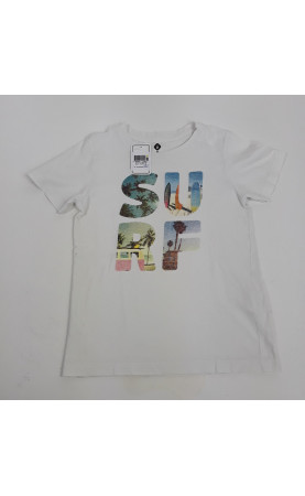 T shirt MC blanc "SURF"