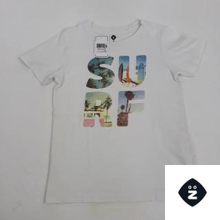 T shirt MC blanc "SURF"