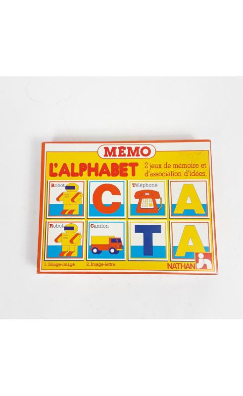 Jeu memo " l'alphabet "