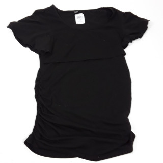 T-shirt MC de grossesse noir