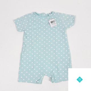 Combi short bleu motif étoile blanche