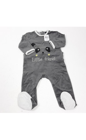 pyjama gris motif ours "...