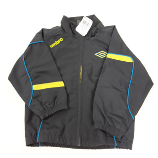 veste grise avec écriture jaune umbro