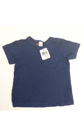 T-shirt MC bleu marine avec poche