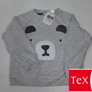 pull gris motif ours