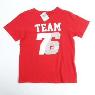 t-shirt rouge " team 76 "