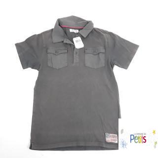 polo gris avec poches devant