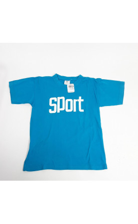 t-shirt bleu sport