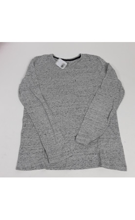 T-shirt ML gris chiné