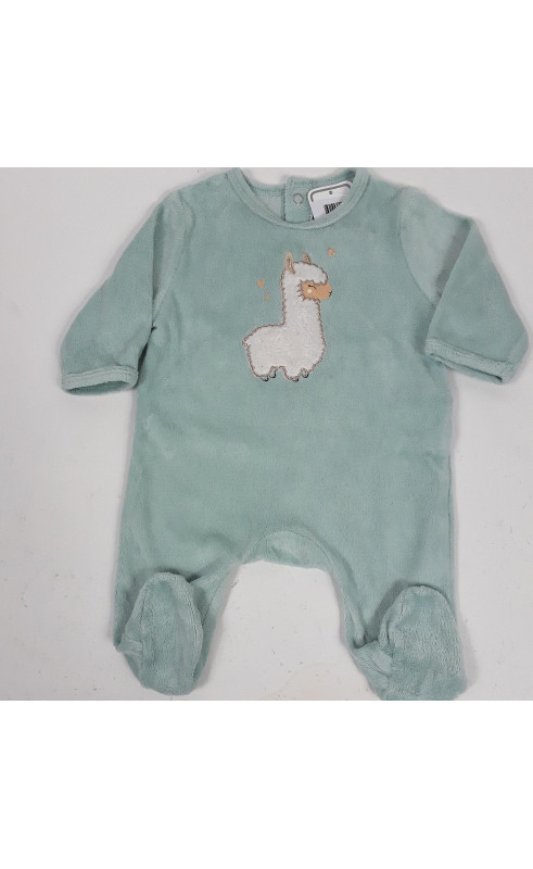 pyjama bleu clair motif lama