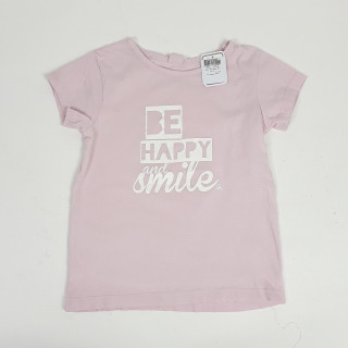 t-shirt mc rose " be happy and smile "