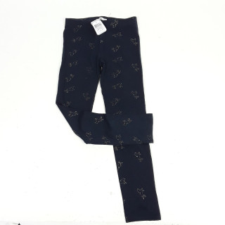 Legging bleu marine licorne pailleté