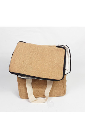 Sac isotherme matière toile de jute