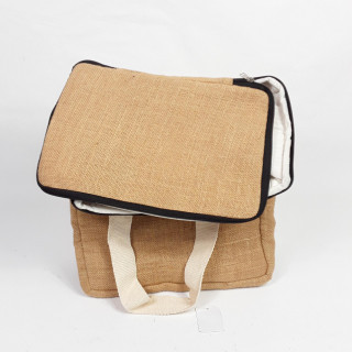 Sac isotherme matière toile de jute