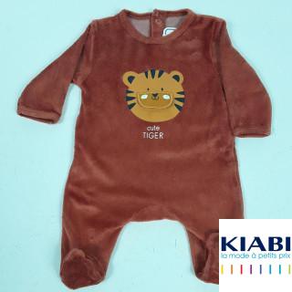 pyjama marron motif tigre " cute tiger "