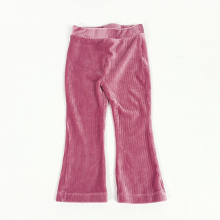 Pantalon velours rose poudré