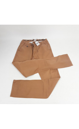 Pantalon style chino marron