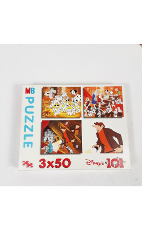 Puzzle 101 dalmatiens 3x50...