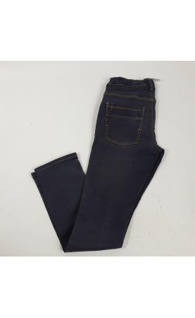 pantalon en jean skinny avec couture doré