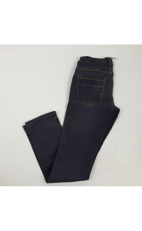 pantalon en jean skinny avec couture doré