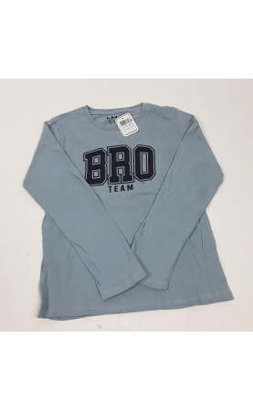 T-shirt ML bleu " bro team "