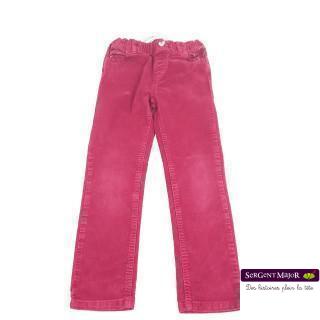 Pantalon velours fushia