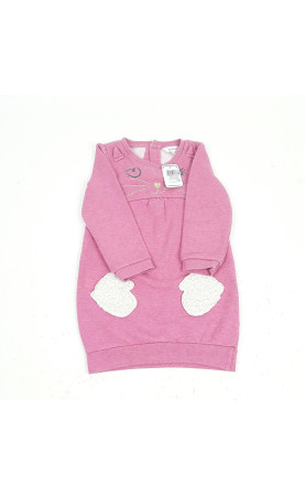 robe sweat rose tête de chat