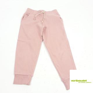 Pantalon de jogging marine et bande rose pale