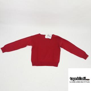 Pull rouge pailleté