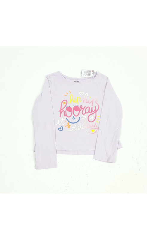 Tshirt ML rose " hip hip hooray it's friday"