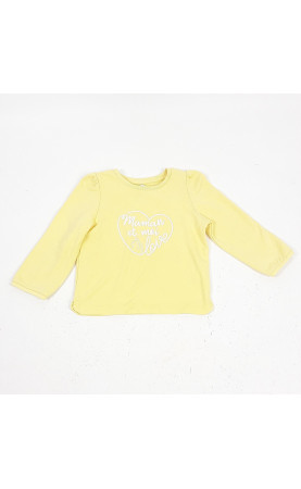 pull jaune " maman et moi...