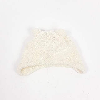 bonnet pilou blanc ours