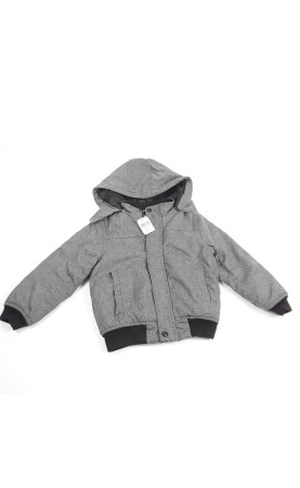 manteau gris avec capuche