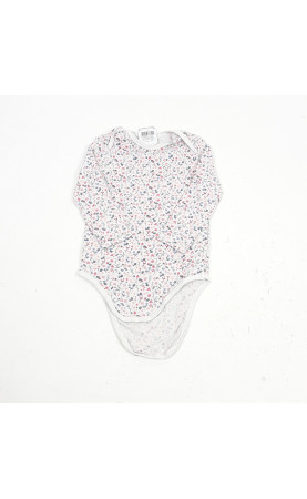 body ml blanc motifs fleurs