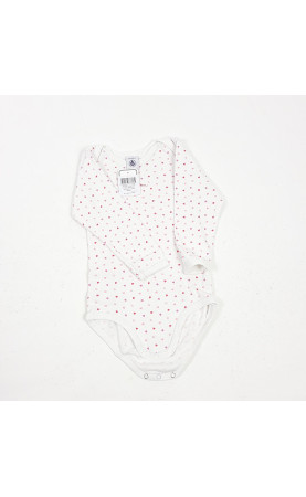 body ml rose motifs cœur "petit bateau"