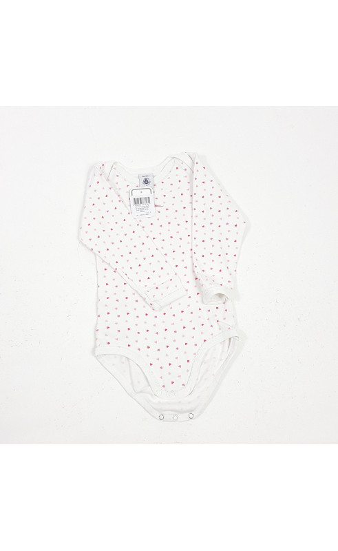 body ml rose motifs cœur "petit bateau"